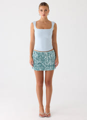 Guessing Games Top - Misty Blue