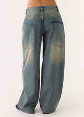 Joseph Low Rise Jeans - Vintage Wash Blue