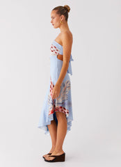 Juliana Midi Dress - Deep Sea Bloom