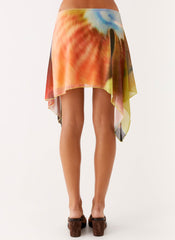 Lustra Mini Skirt - Moody Floral