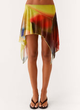 Lustra Mini Skirt - Moody Floral