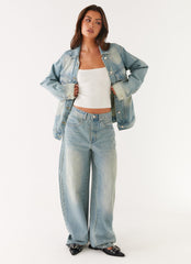 Maxwell Baggy Jeans - Washed Blue