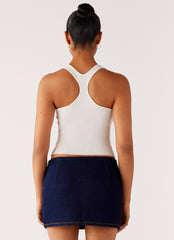 Morrison Denim Mini Skirt - Indigo