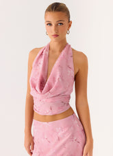 Soren Halter Top - Vintage Floral