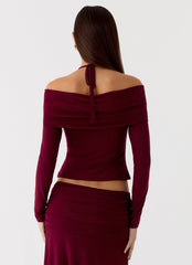 Thorness Long Sleeve Top - Plum