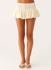 Vegas Nights Low Rise Skort - Yellow
