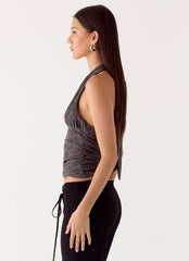 Aylssa Halter Top - Ash