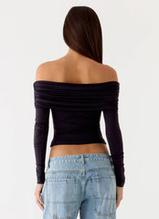 Better Now Long Sleeve Top - Black