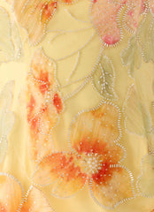 Bliss Beaded Halter Top - Floral Beaded