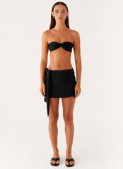Ellie Swim Mini Skirt - Black