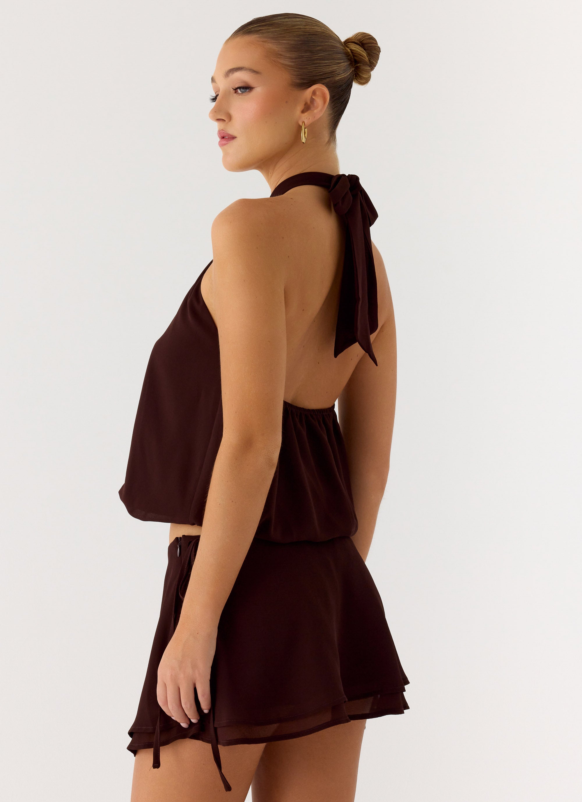 Everywhere I Go Top - Chocolate