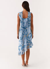 Fariday Midi Dress - Opulent Blue
