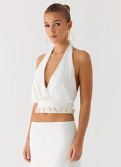 Ignite It Button Top - White