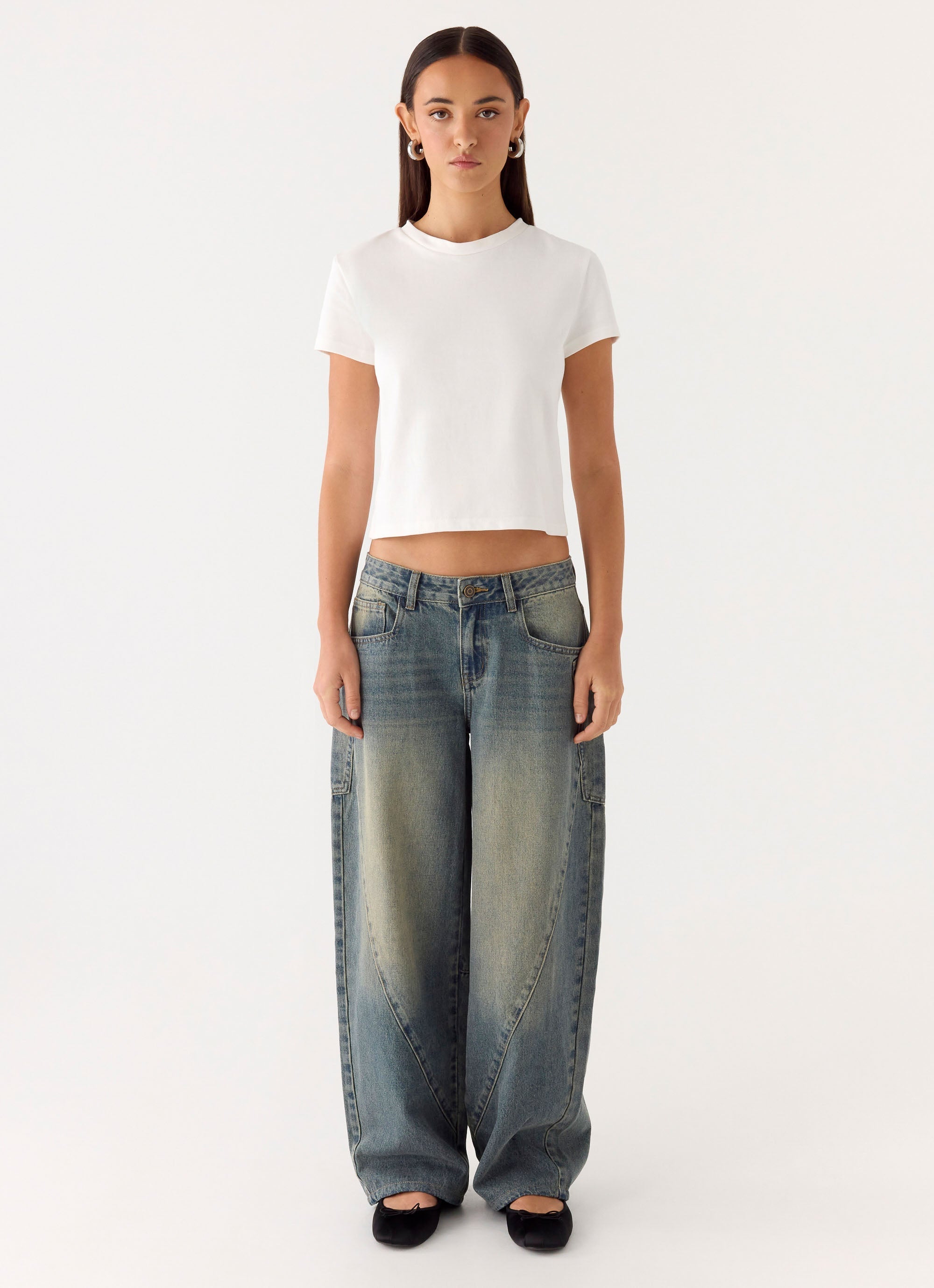 Joseph Low Rise Jeans - Vintage Wash Blue