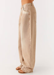 Khalil Baggy Jeans - Tan