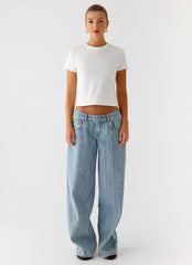 Lamont Baby Tee - White