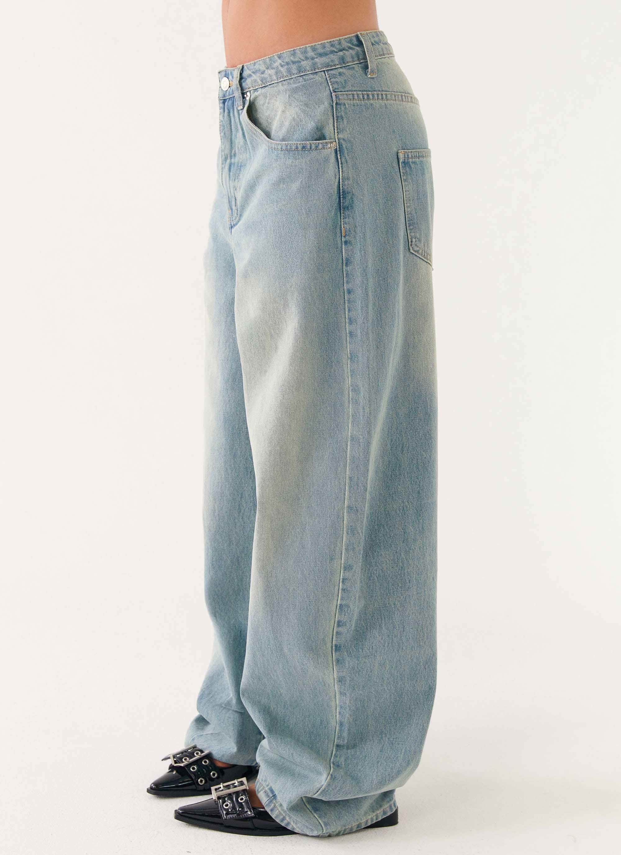 Maxwell Baggy Jeans - Washed Blue
