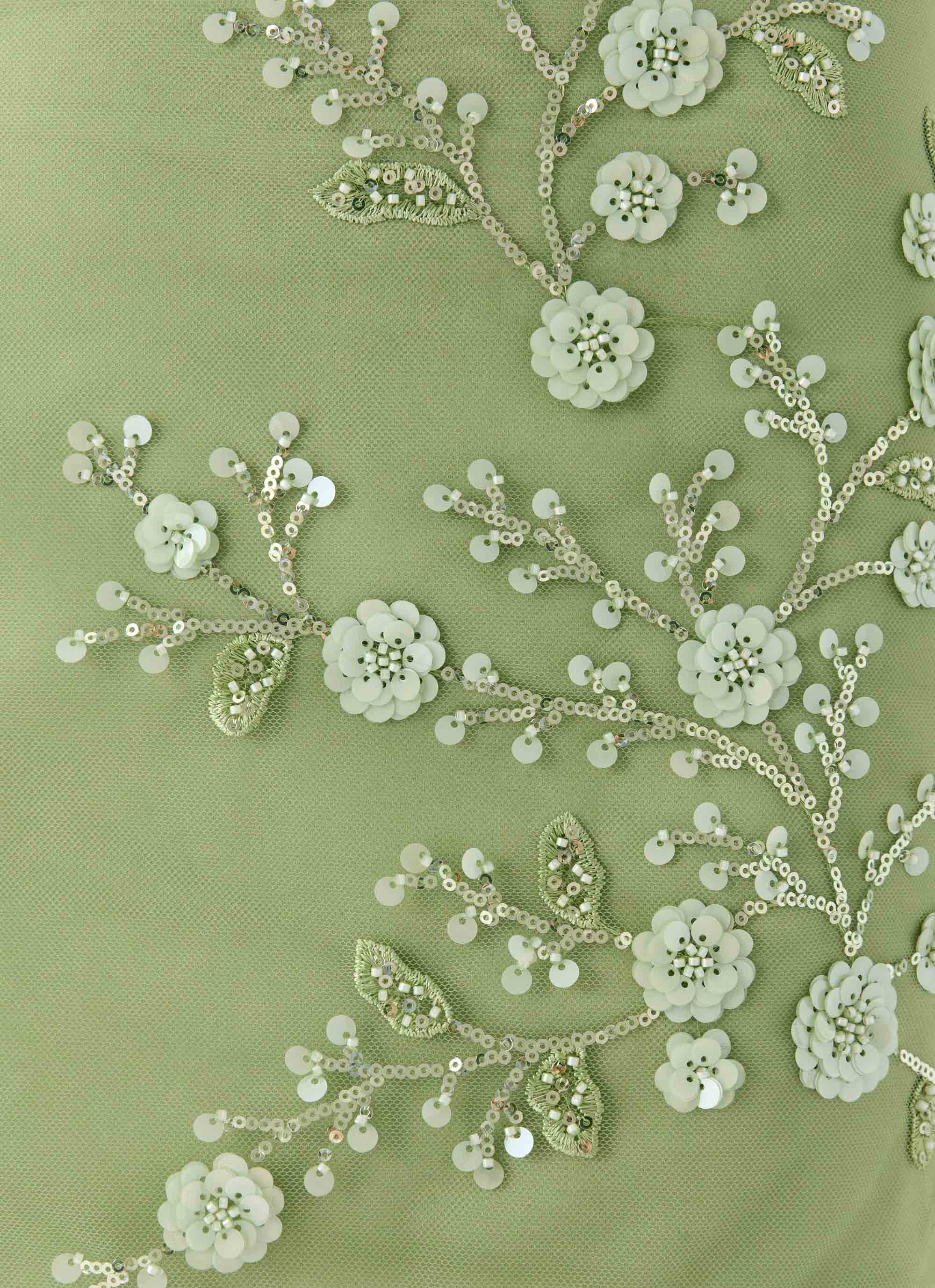 Midnight Tide Tie Side Mini Skirt - Green