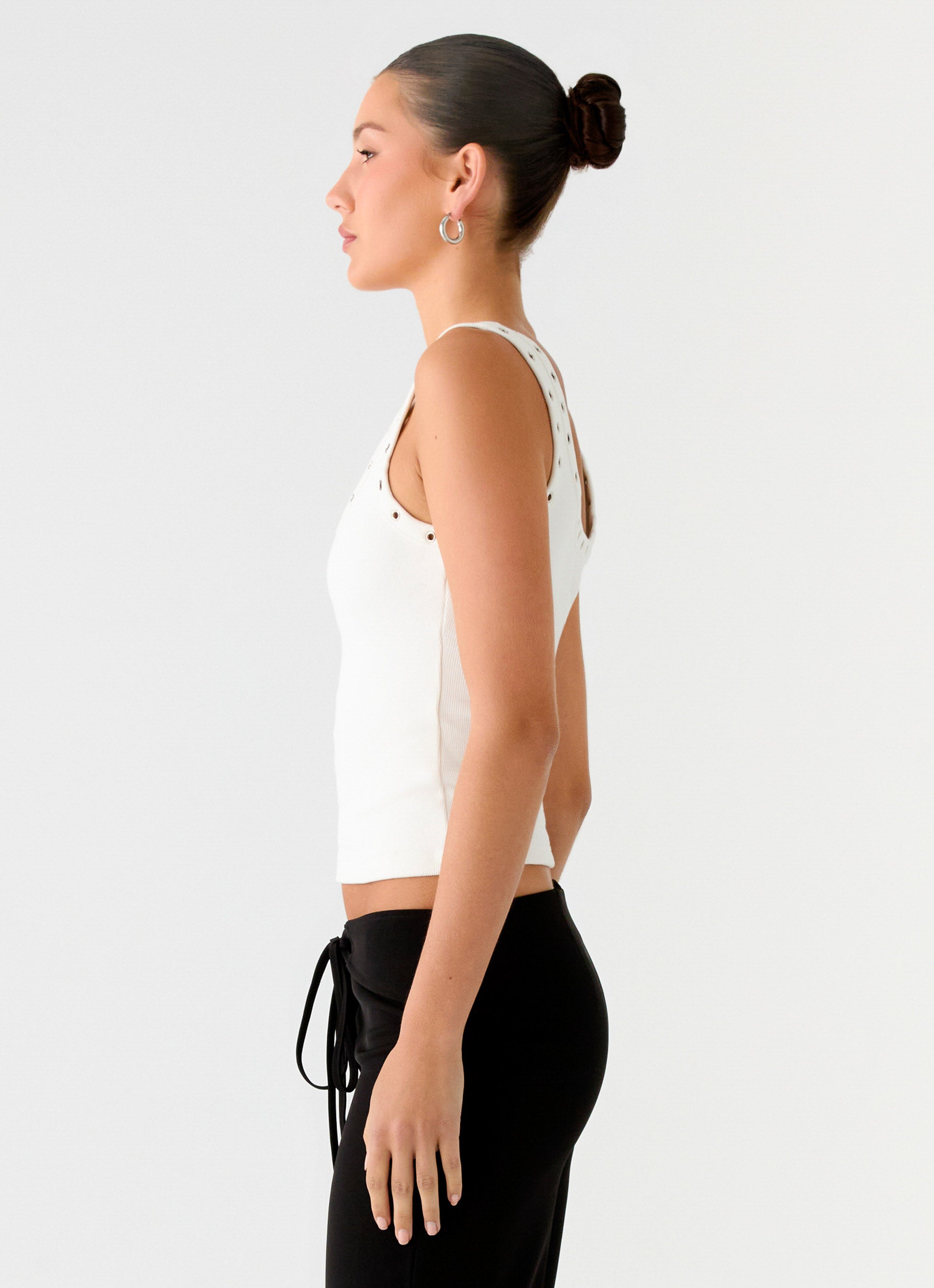 Miliani Eyelet Top - White