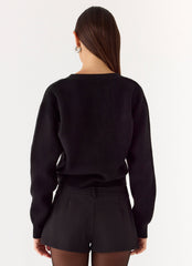 Orla Knit Sweater - Black