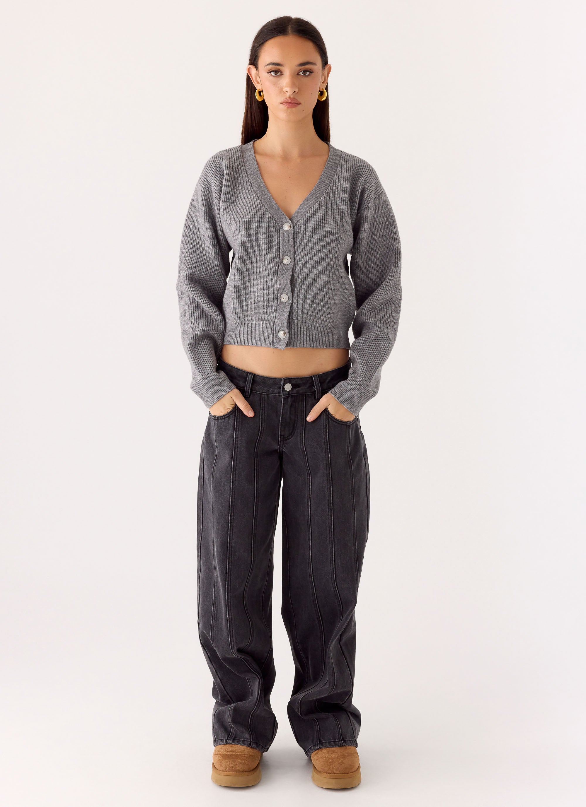 Orla Knit Sweater - Grey