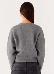 Orla Knit Sweater - Grey