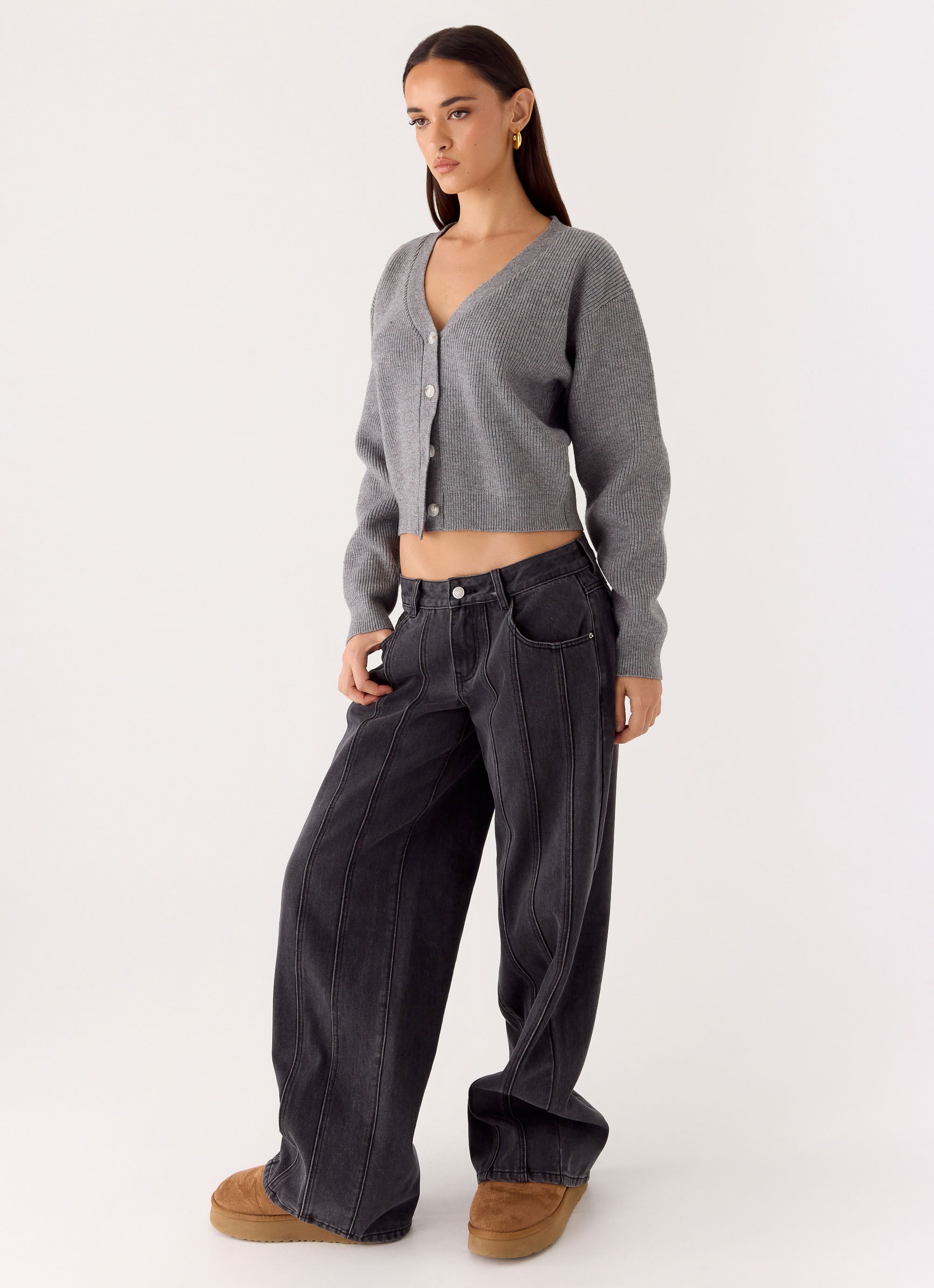 Orla Knit Sweater - Grey