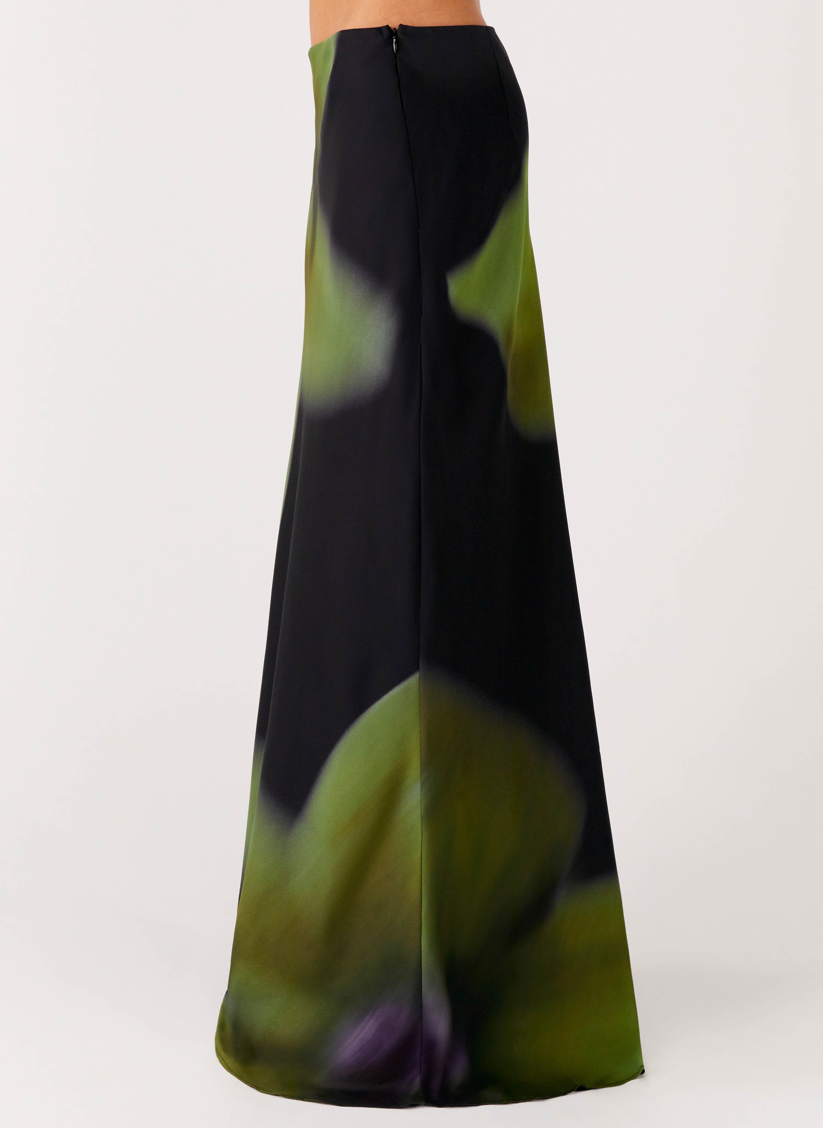 Rosetta Maxi Skirt - Lime Flower