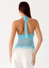 Sunbeam Mesh Top - Blue